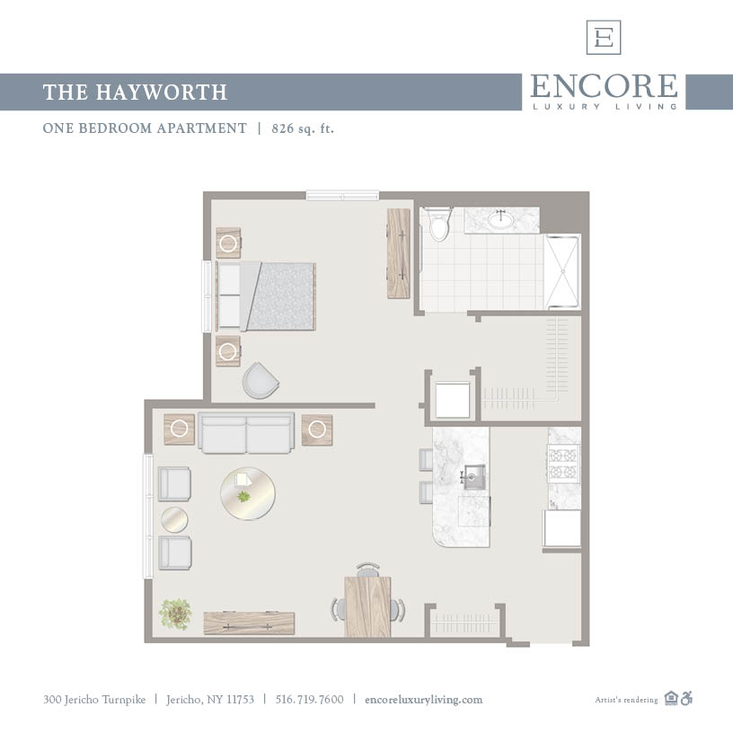 The Hayworth floor plan at Encore Luxury Living in Long Island